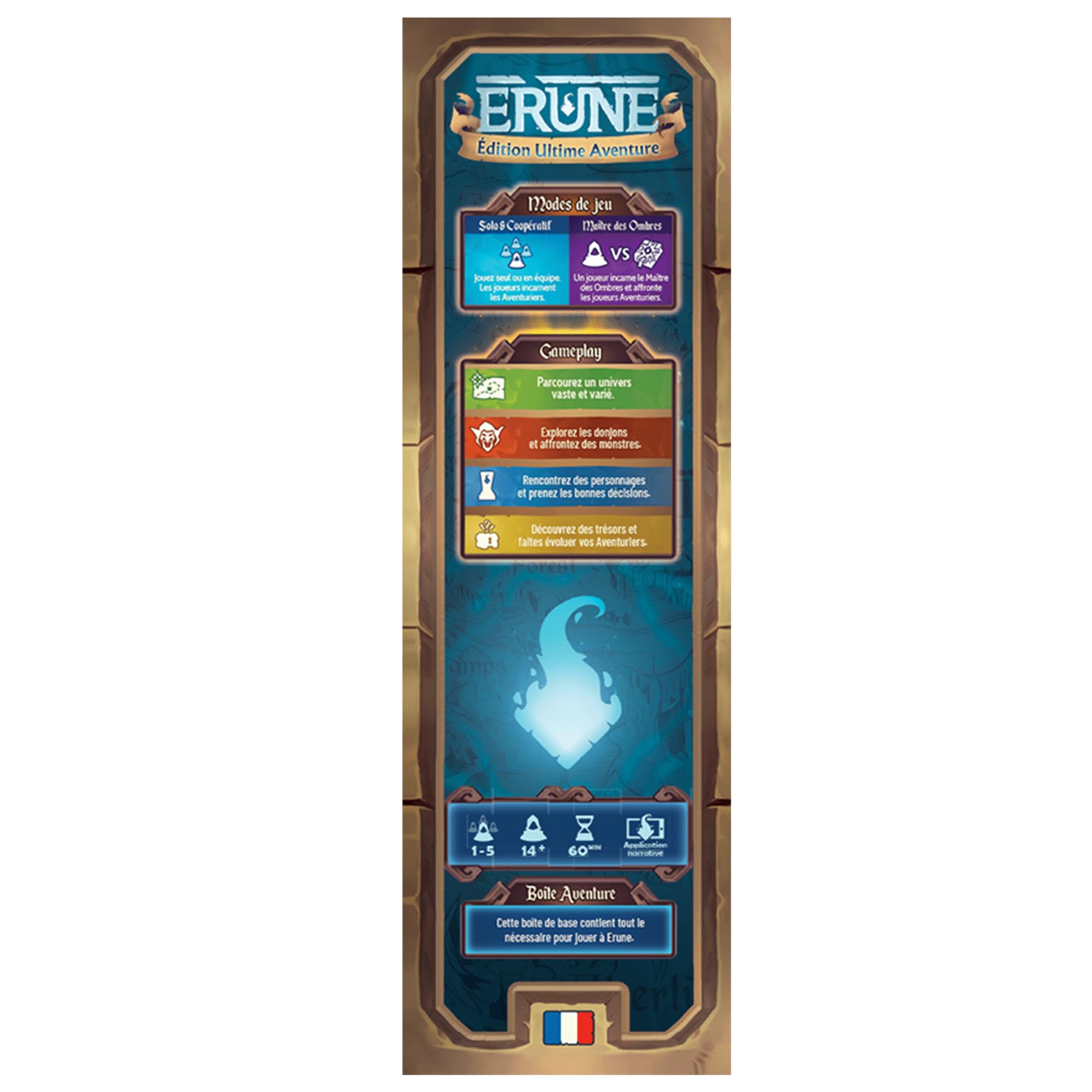 ERUNE Edition Aventure Ultime - Jeu de Société Coopératif/Compétitif avec Application - Dungeon Crawler Épique Médiéval Fantastique - Campagne Narrative Immersive - 14 Ans - 1-5 Joueurs - 120 Minutes