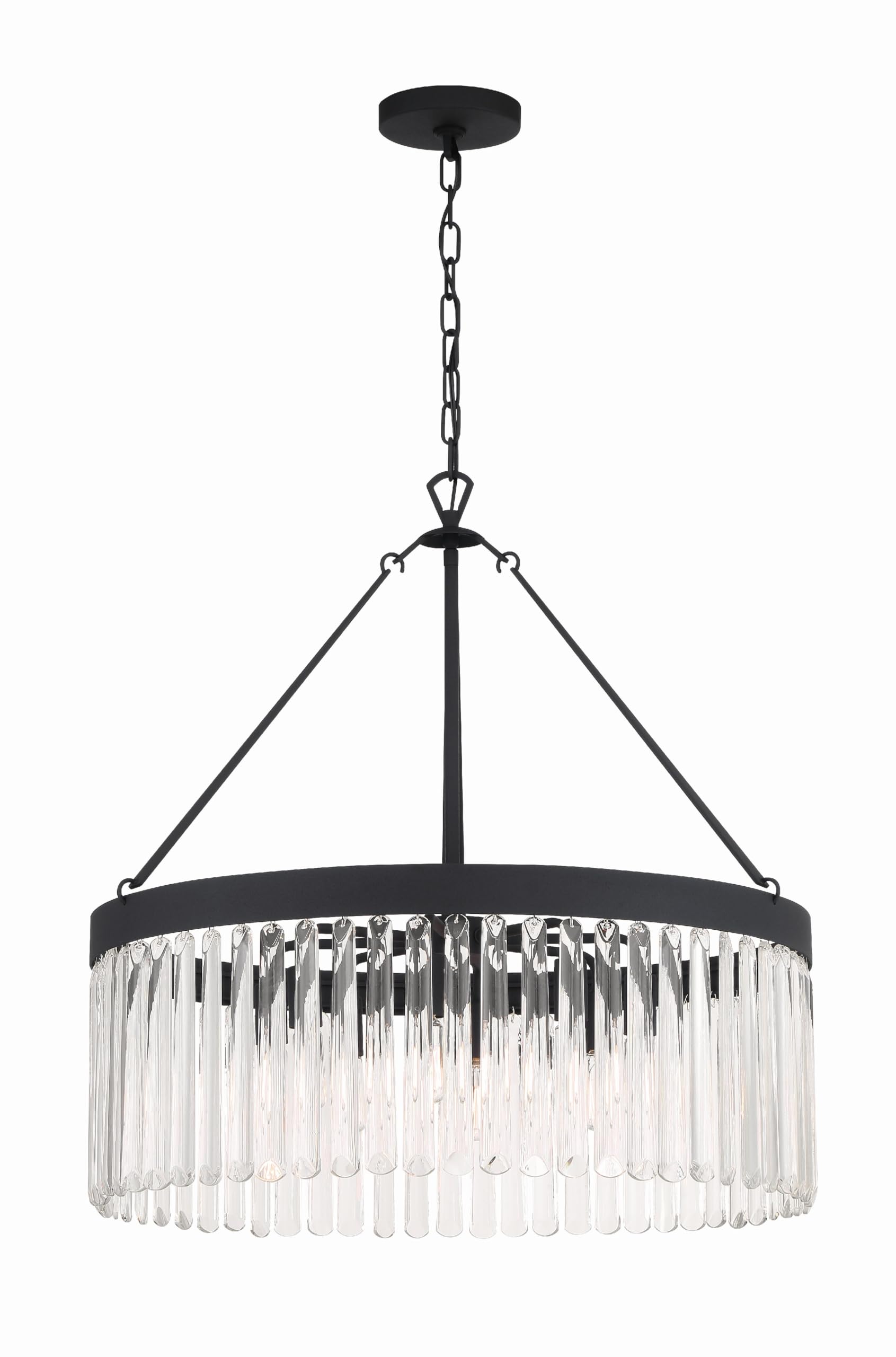 Amazon.com: Crystorama Emory 8 Light Black Forged Chandelier