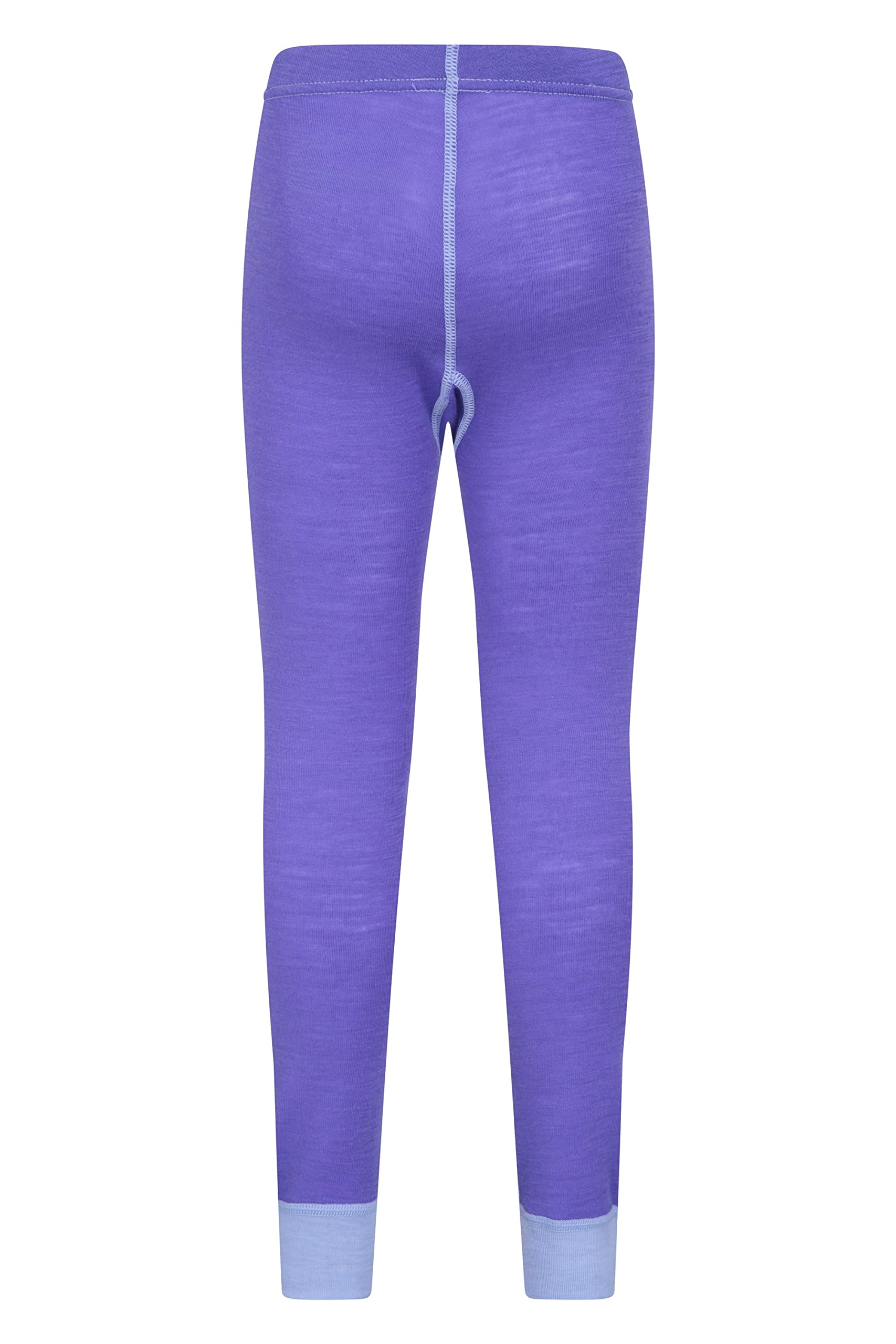 Mountain Warehouse Merino Pantaloni Termici Traspiranti da Bambina, Pantaloni Tecnici Montagna Sottotuta per Escursioni, Pantaloni Invernali Felpati Lunghi da Alpinismo Viola 9-10 Anni
