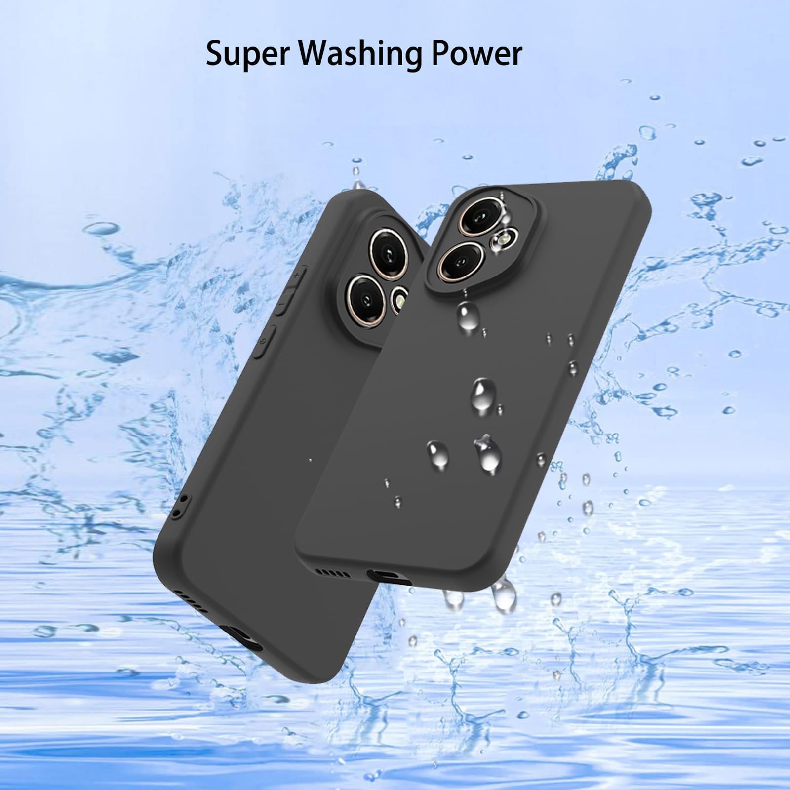 Coque Silicone TPU Pour Honor 400 5G - Protection Intégrale Antichoc - Bords Surélevés - Noir - Accès Ports Complet