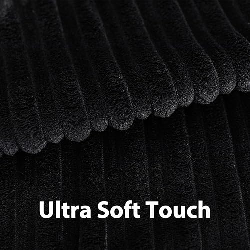 Miniatura 92 de UGASA - Juego de 2 fundas de almohada de terciopelo a rayas, funda decorativa para cojín con cremallera oculta para el hogar, sofá, dormitorio,