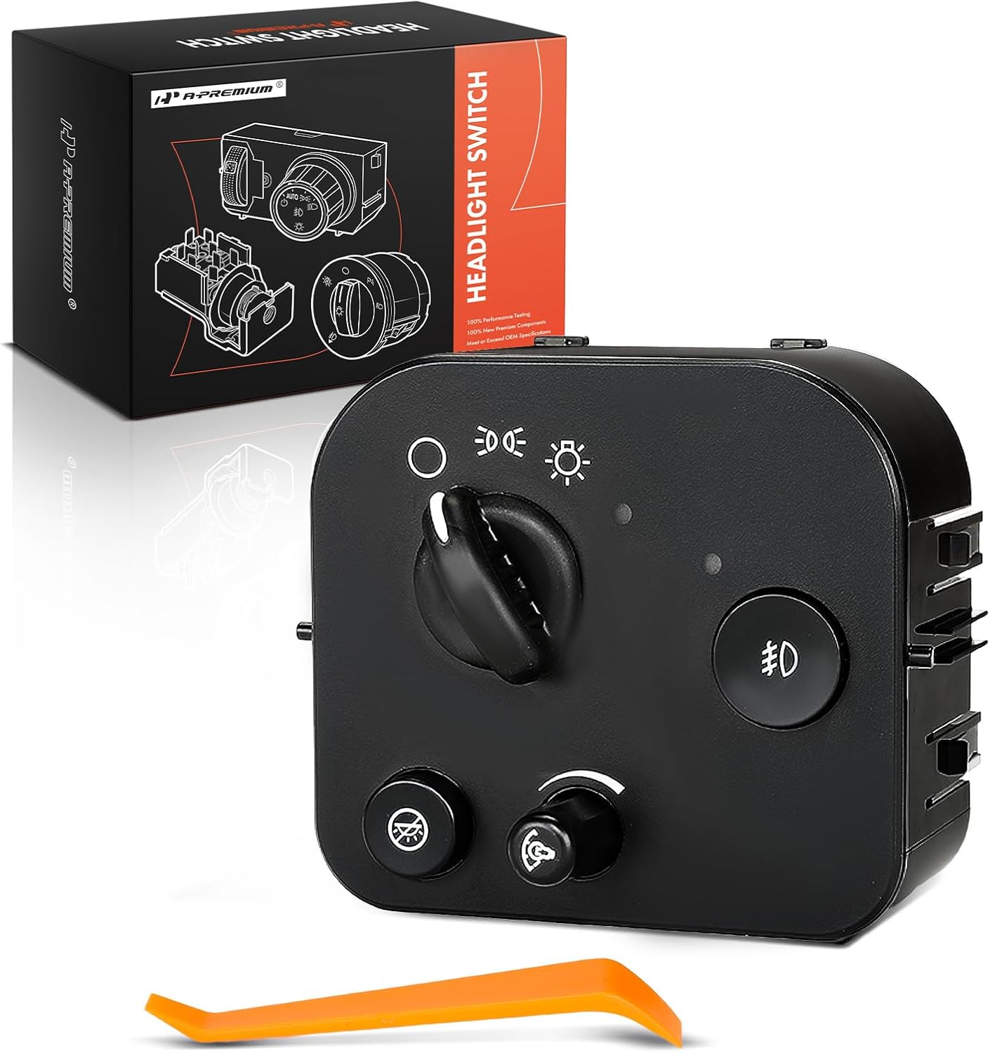 A-Premium Headlight Switch Instrument Panel Headlamp Dimmer Switch Compatible with Chevrolet Trailblazer, Trailblazer EXT & GMC Envoy, Envoy XL, Envoy XUV & Buick Rainier & Oldsmobile Bravada