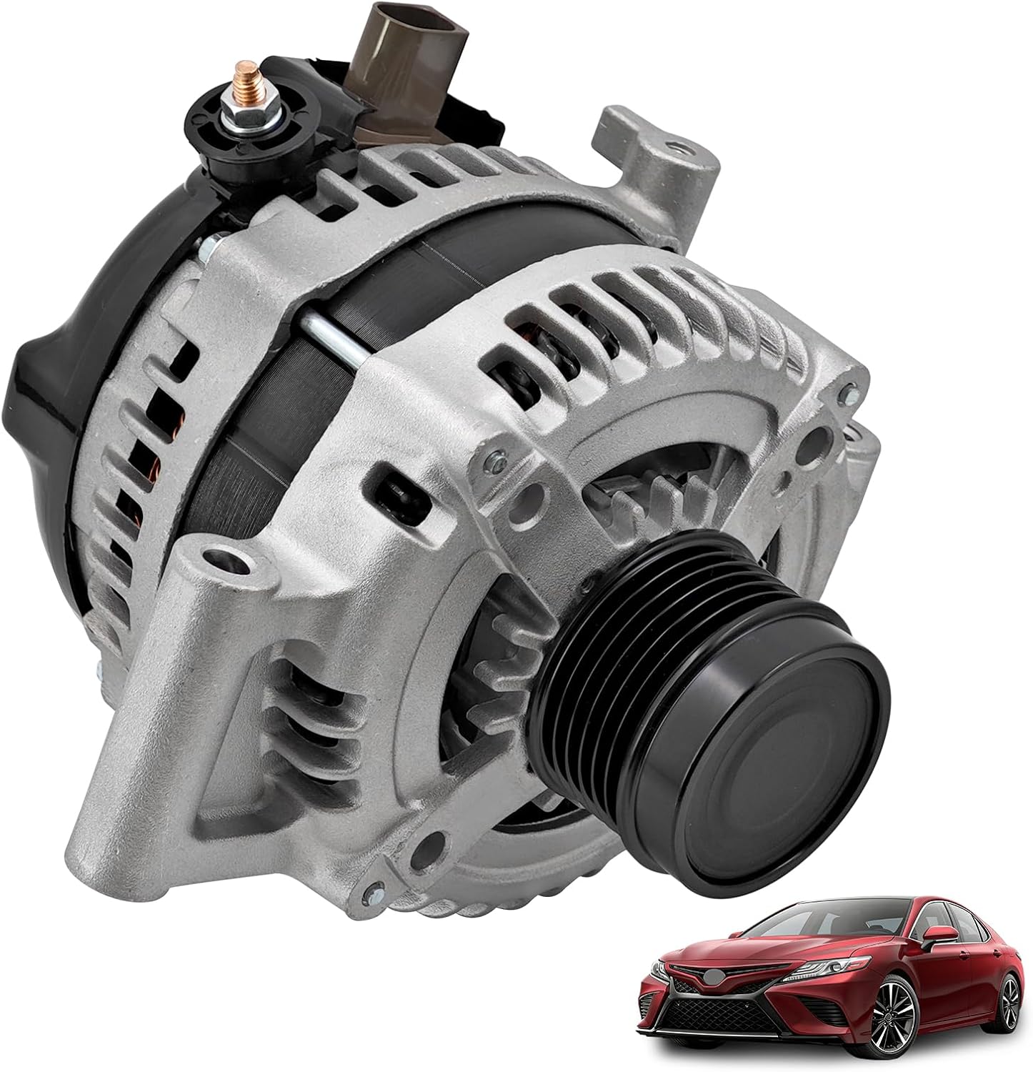 27060-F0010 Alternator 200 AMP Compatible With Toyota Camry 2018-2024 fit for Avalon 2021 2.5L replace# 104211-4170 104211-4171 MX104211-4170 MX104211-4171