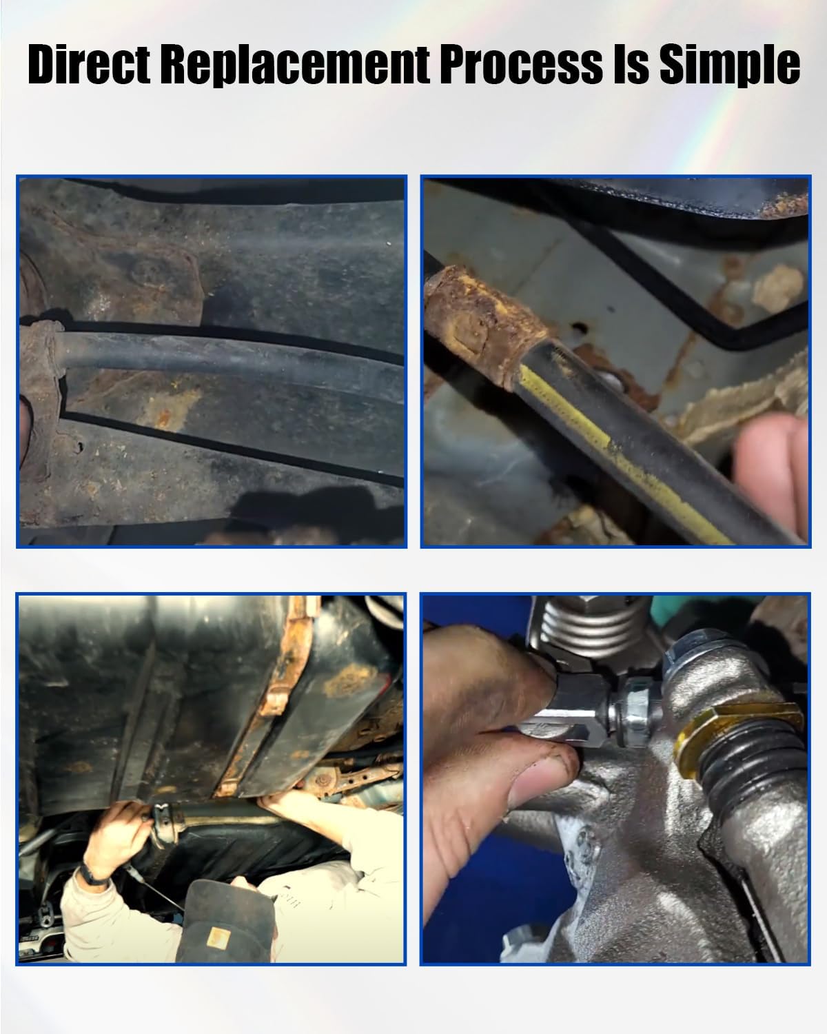 Rear Parking Brake Cable Fit for Honda Civic 1992-2000 Acura Integra 1994-1999 Replace 47560-S04-932 47510-SR4-933 C94405 C94420, Left and Right Rear Brake Cables