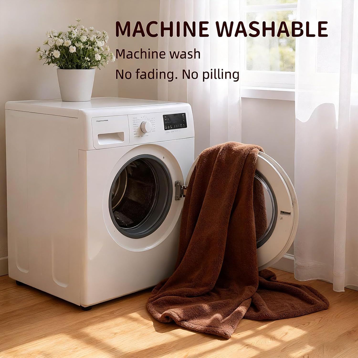 Wearable Blanket Poncho for Women & Men - 59"x31" Flannel Fleece Shawl Wrap, Soft Office Chair Blanket