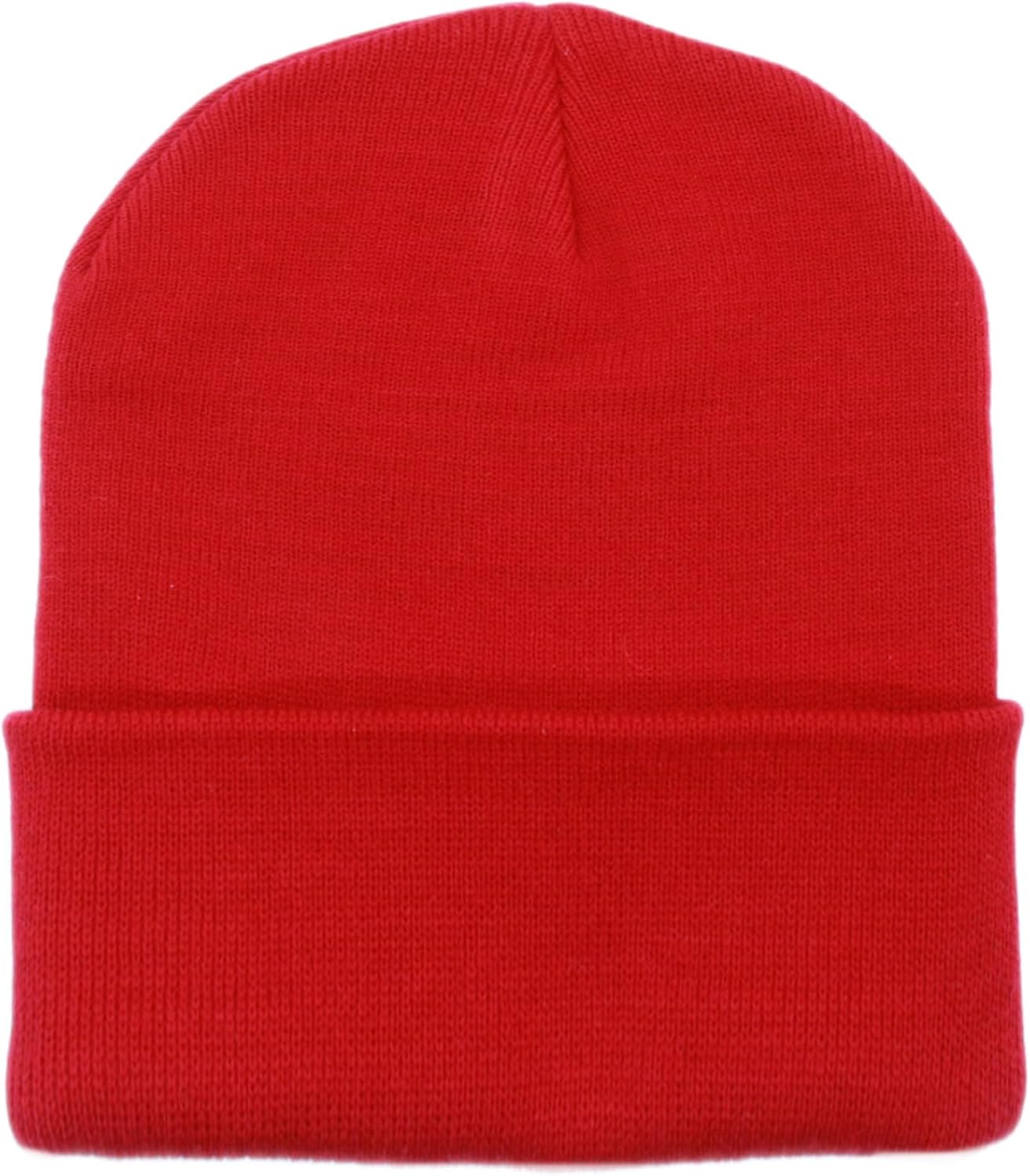 Embroidered Wolf Paw Thick and Warm Skull Cap Cuffed Beanie Men Women Kids