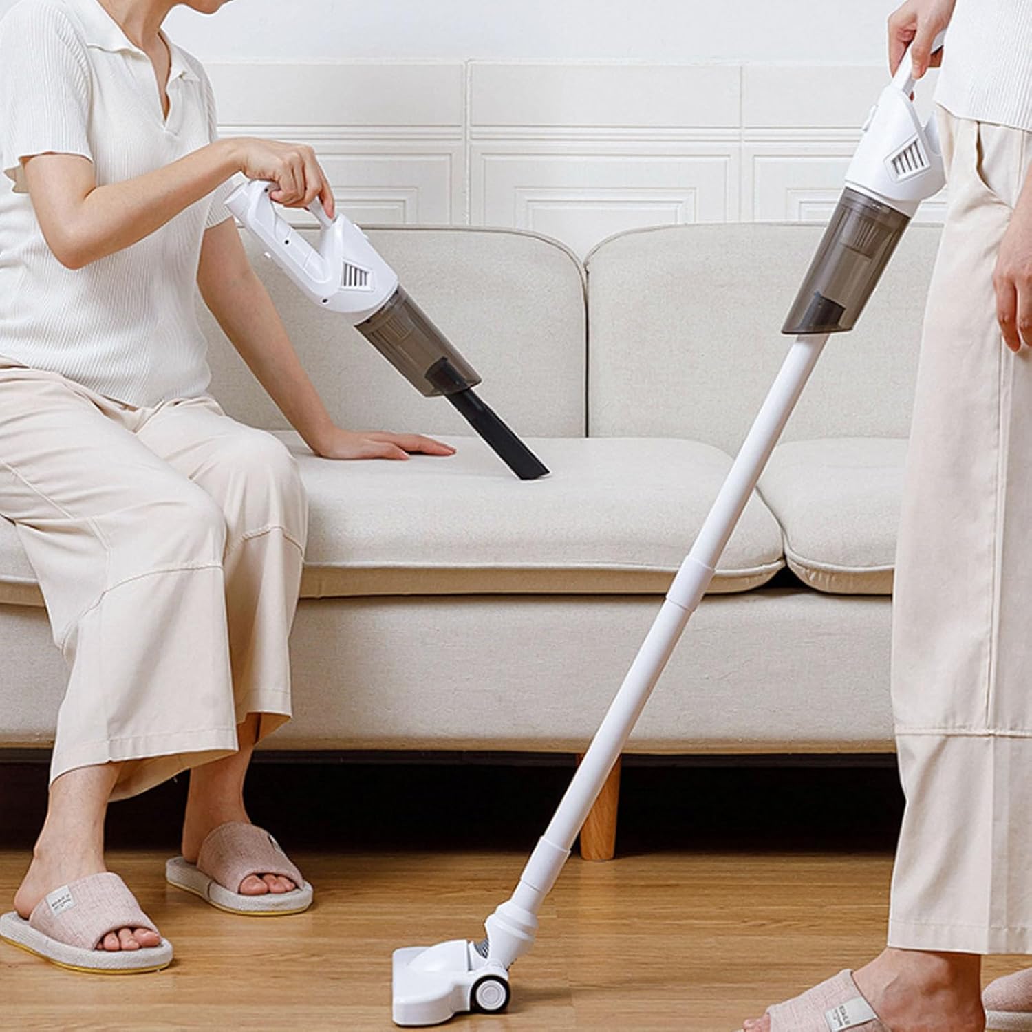 Topyond Cordless Stick Vacuum Cleaner Lightweight Handheld Vacuum for Multi Surface Cleaning,Filtration System Portable for Carpets, Floors, Furniture