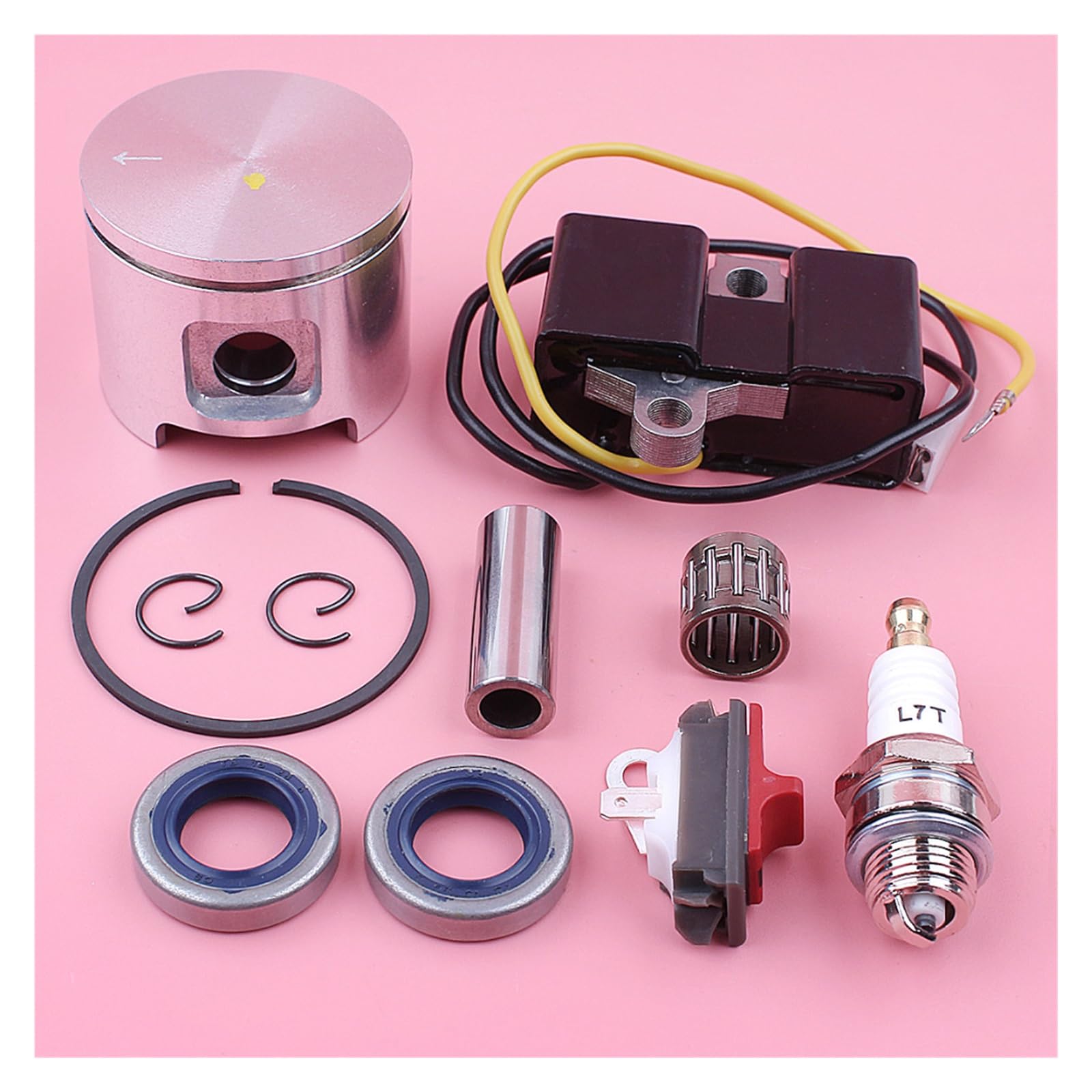 Bobine d'allumage 48mm piston kit pour tronçonneuse Husqvarna 61 Jonsered 630