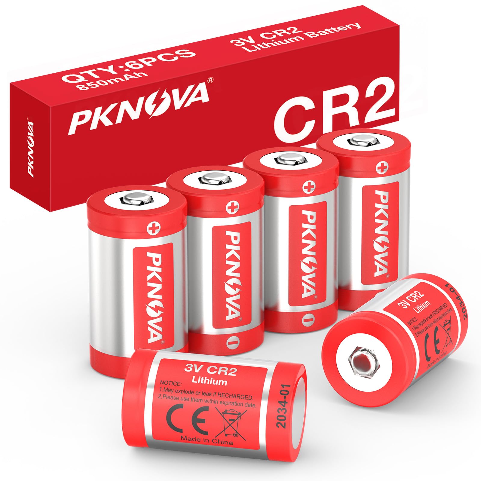 cr２ Amazon.com: PKNOVA CR2 Battery, 6 Pack CR2 3V Lithium Batteries