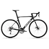 SAVADECK Carbon Disc Road Bike, Integrated Design Racing Bicycle Carbon Frame Carbon Fork with Shimano SORA R3000 Derailleur System 18 Speed Disc Brake Road Bike for Men or Women.