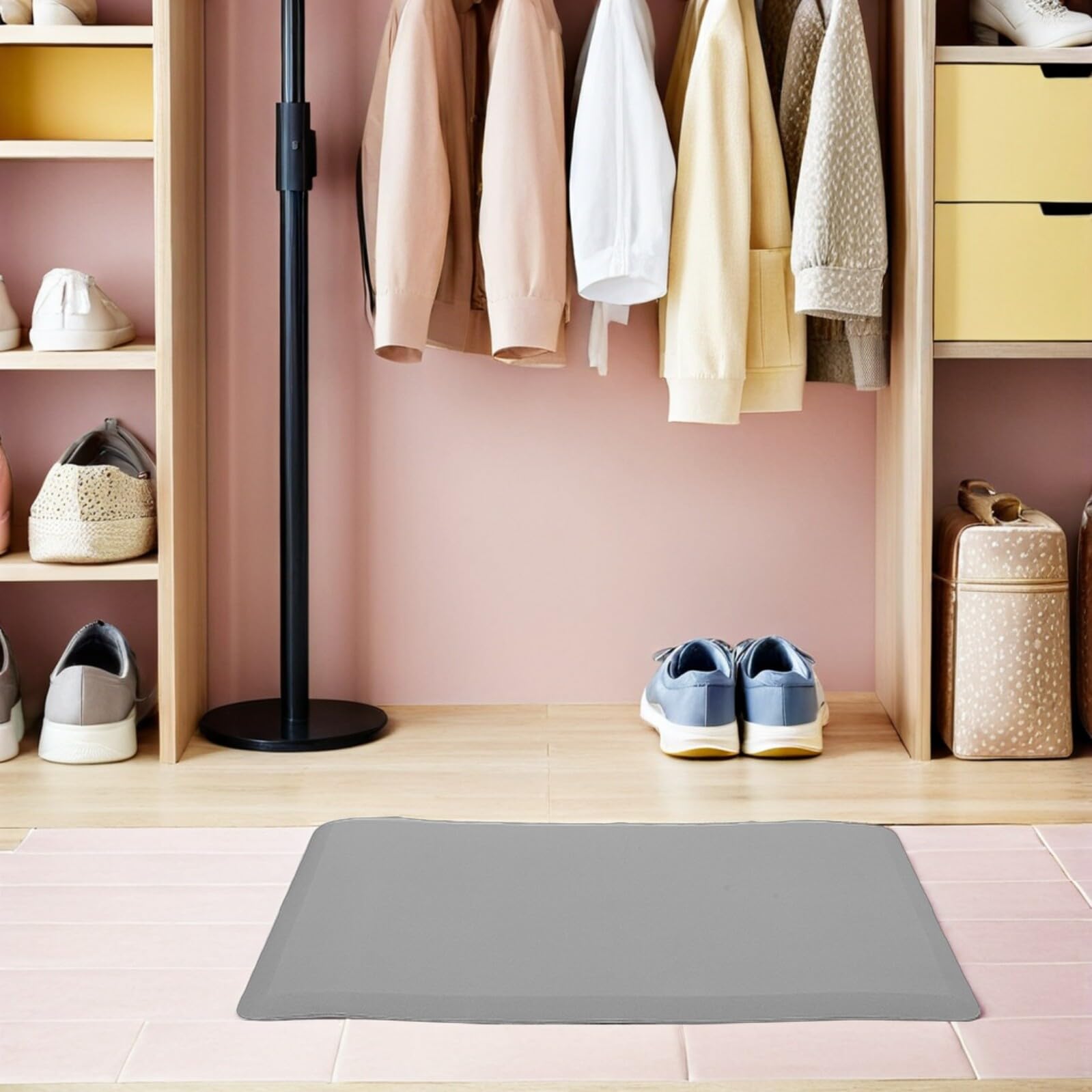 Artibetter Anti Ermüdungs Küchenmatte 44X71X12cm Gepolstert rutschfest Ergonomische Stehmatte für Küche Büro und Wäscherei