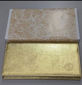 皇居限定品】菊の御紋入り がま口財布（黄色）と純金箔入り あぶら