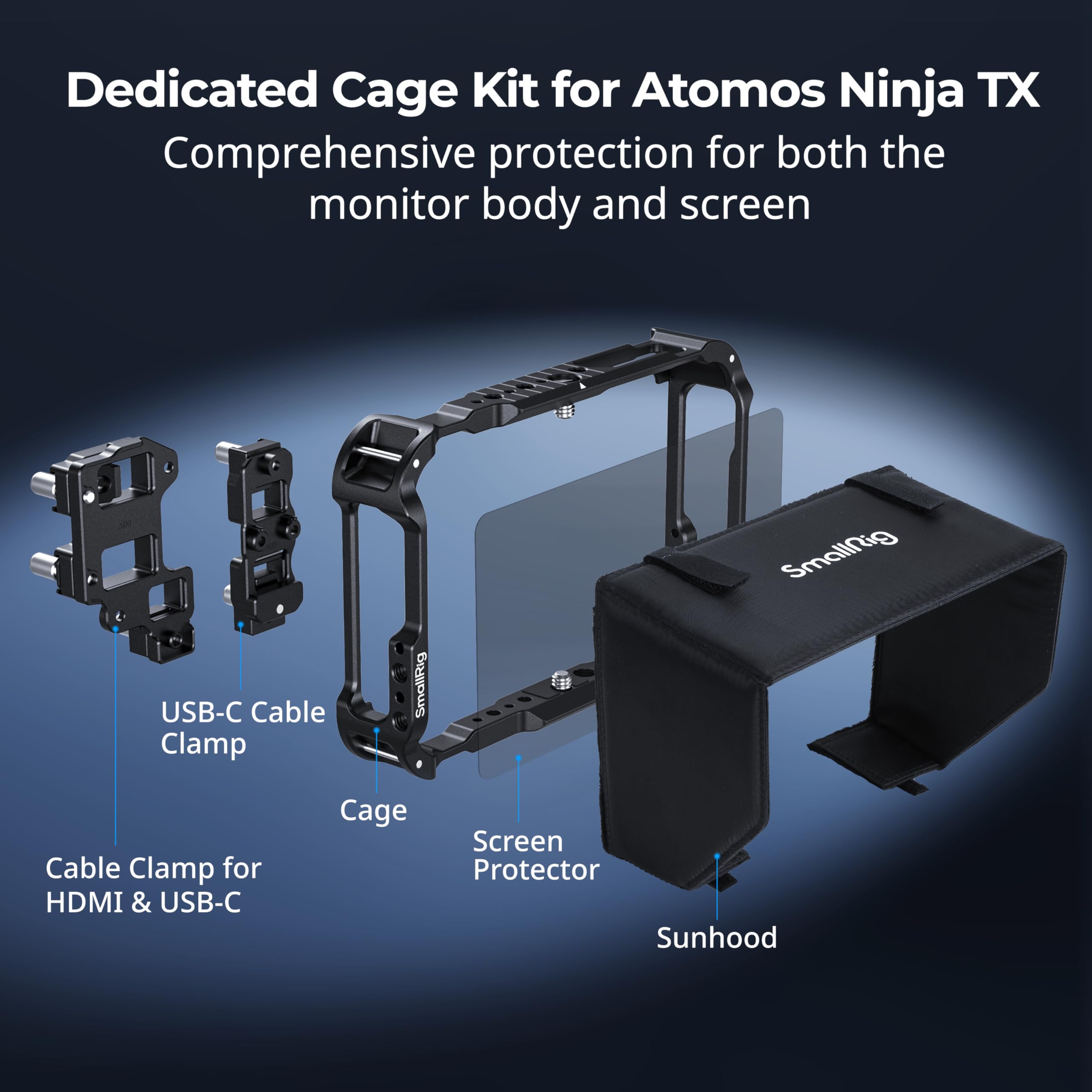 Amazon.com : SMALLRIG Monitor Cage Kit for Atomos Ninja TX/TX GO