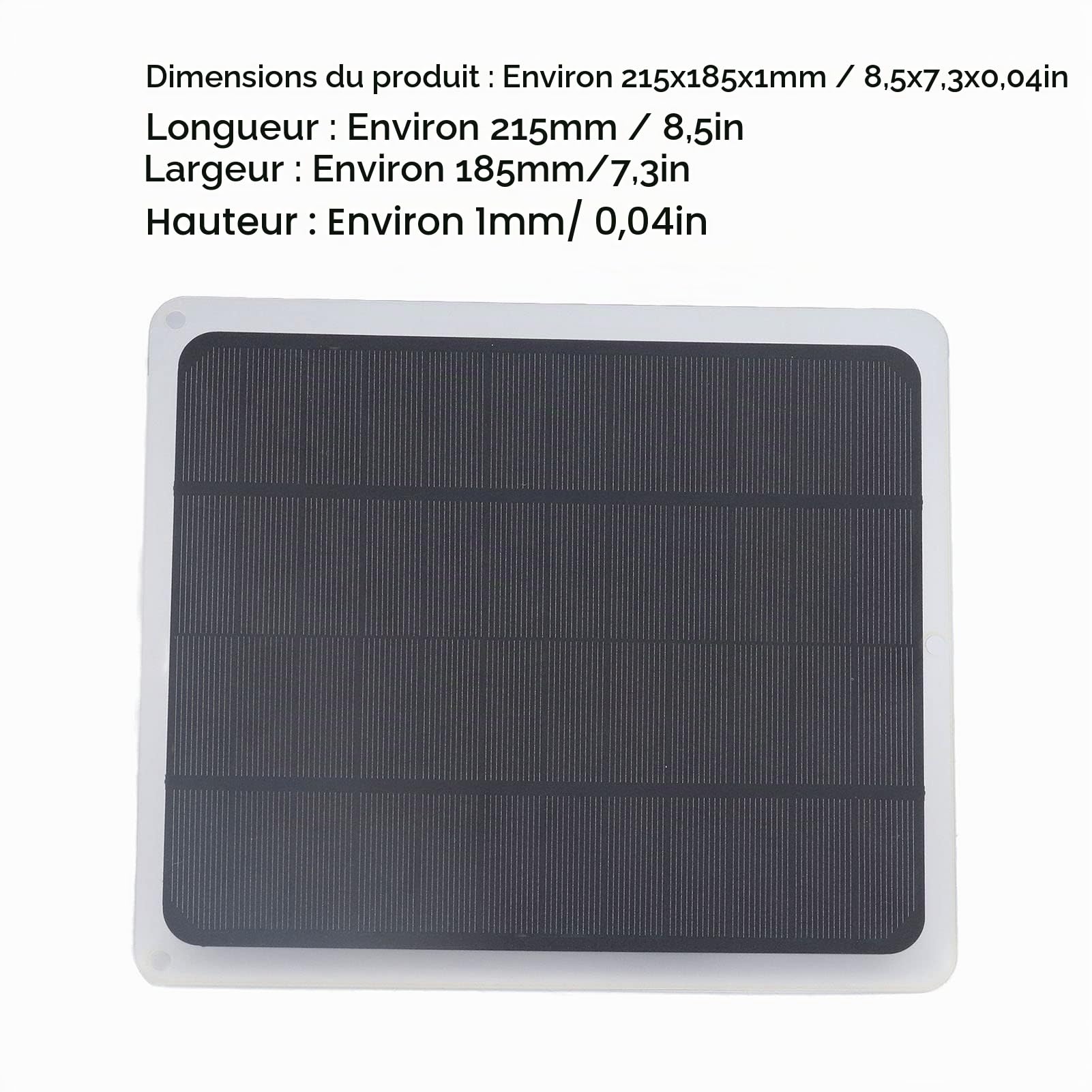 Panneaux solaires Voiture, Chargeur de batterie solaire 12V, 20 W pour chargeur de panneau solaire avec adaptateur à pince crocodile, maintien de charge batterie moto, pour voiture, bateau, auto