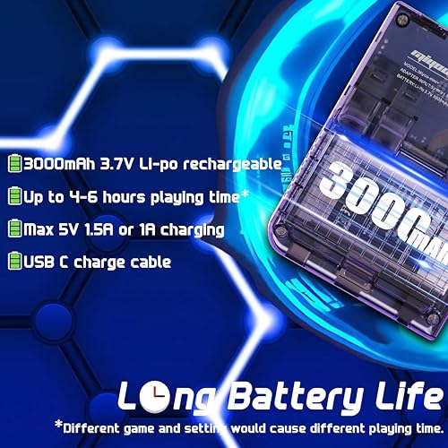 Miniatura 3 de Miyoo Mini Plus Consola de juegos portátil 3.5 pulgadas 640* 480 pantalla IPS 3000mAh Miyoo-mini+ con estuche portátil T-Purple