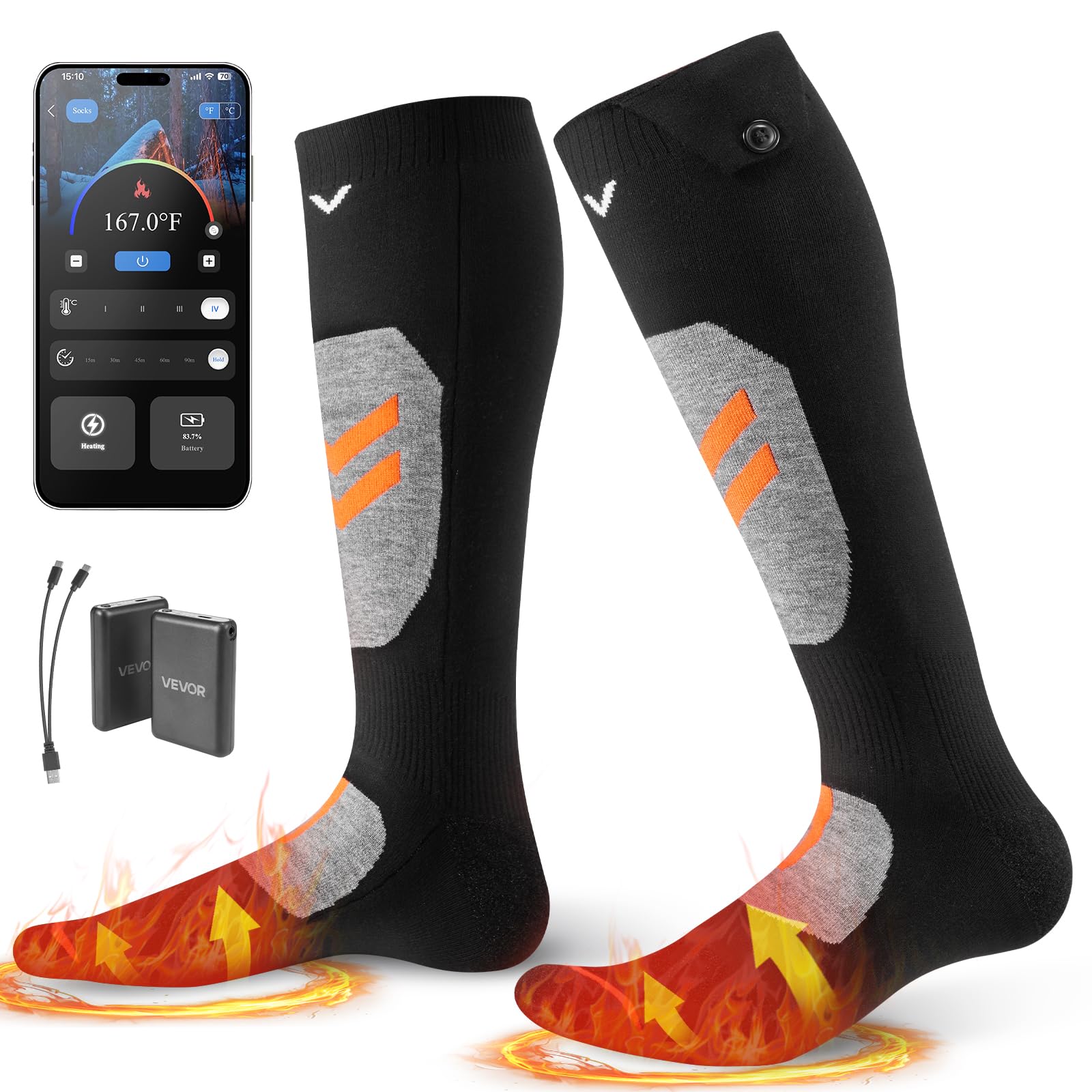 VEVOR Heated Socks