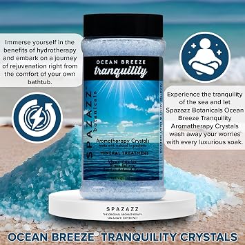 Spazazz Botanicals Ocean Breeze Aromatherapy Hot Tub & Spa Salt Crystals