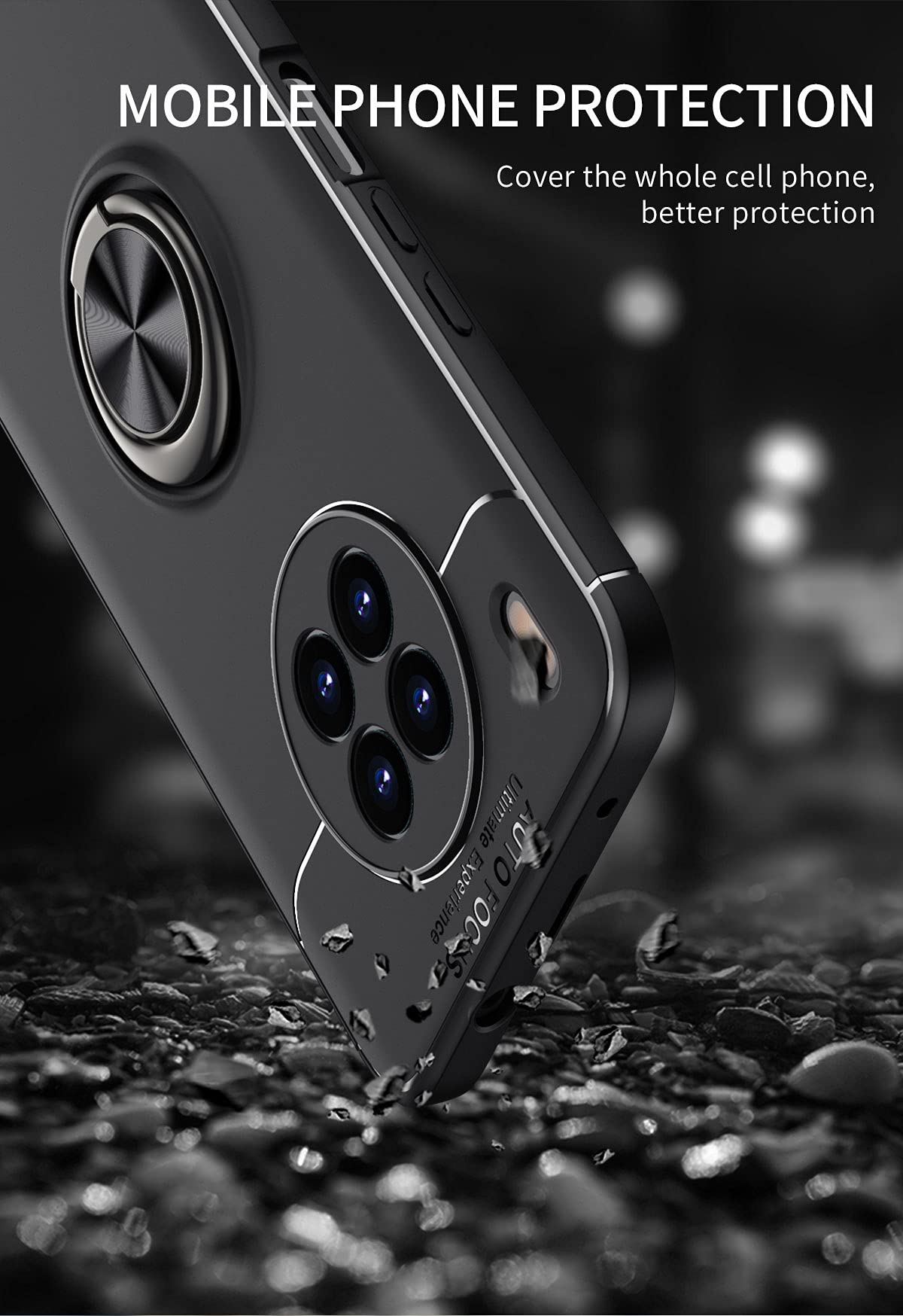 Coque Avec Anneau De Support Et 2 Protections écran Pour Honor 50 Lite - Marque Novago, Inclut Une Béquille