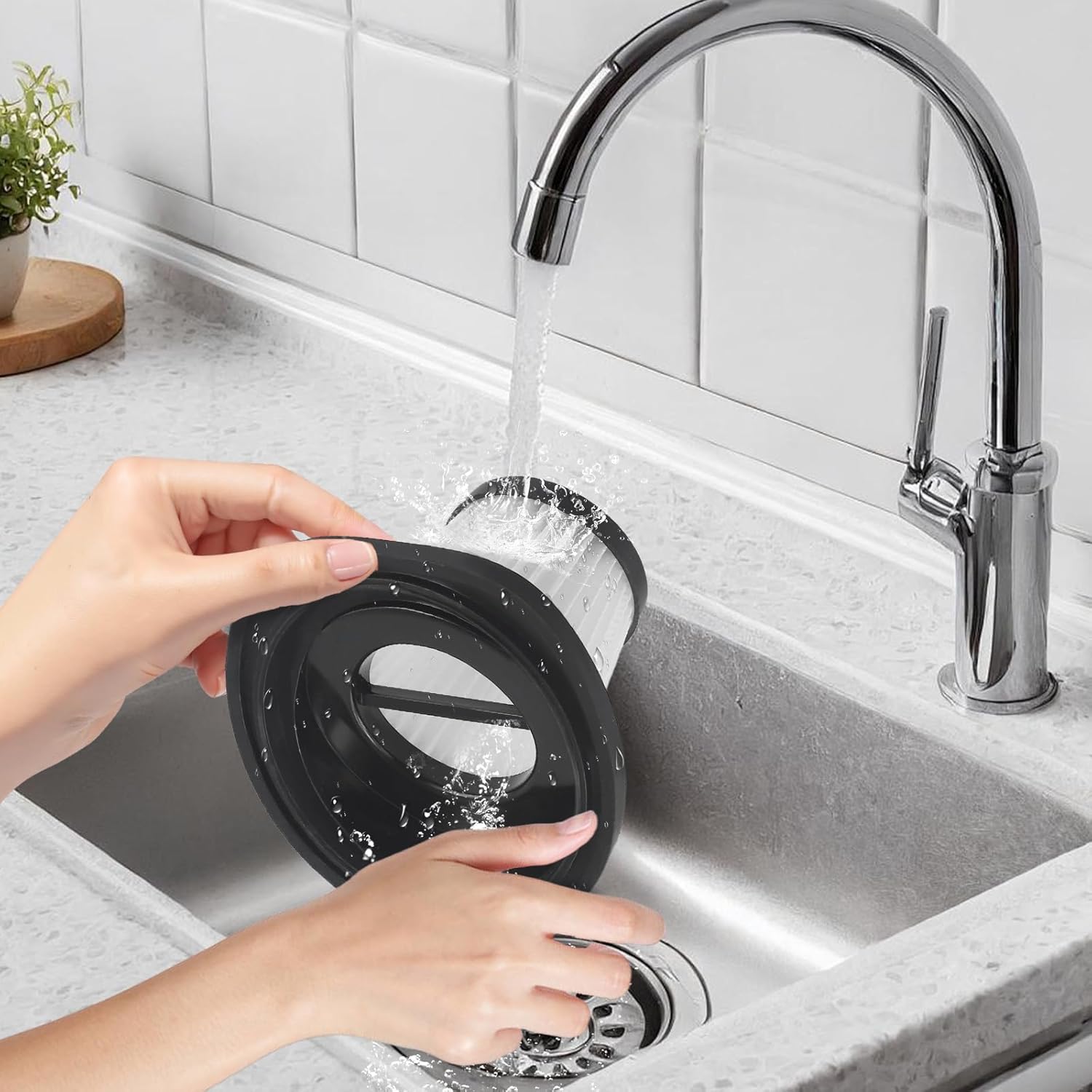 2Pack Cordless Handheld Vacuum Filter, Compatible With VL188, VL189 Vacuum Cleaner Filter Replacement,Washable Vacuum Cleaner Accessories Parts - Image 6