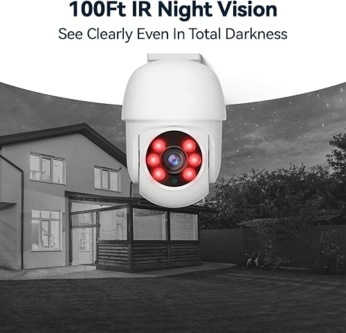 Miniatura 6 de Sistema de cámara de seguridad con cable para exteriores, 4 cámaras CCTV panorámicasinclinables y 4 canales 5MP Lite AHD TVI DVR (500 GB HDD), kit