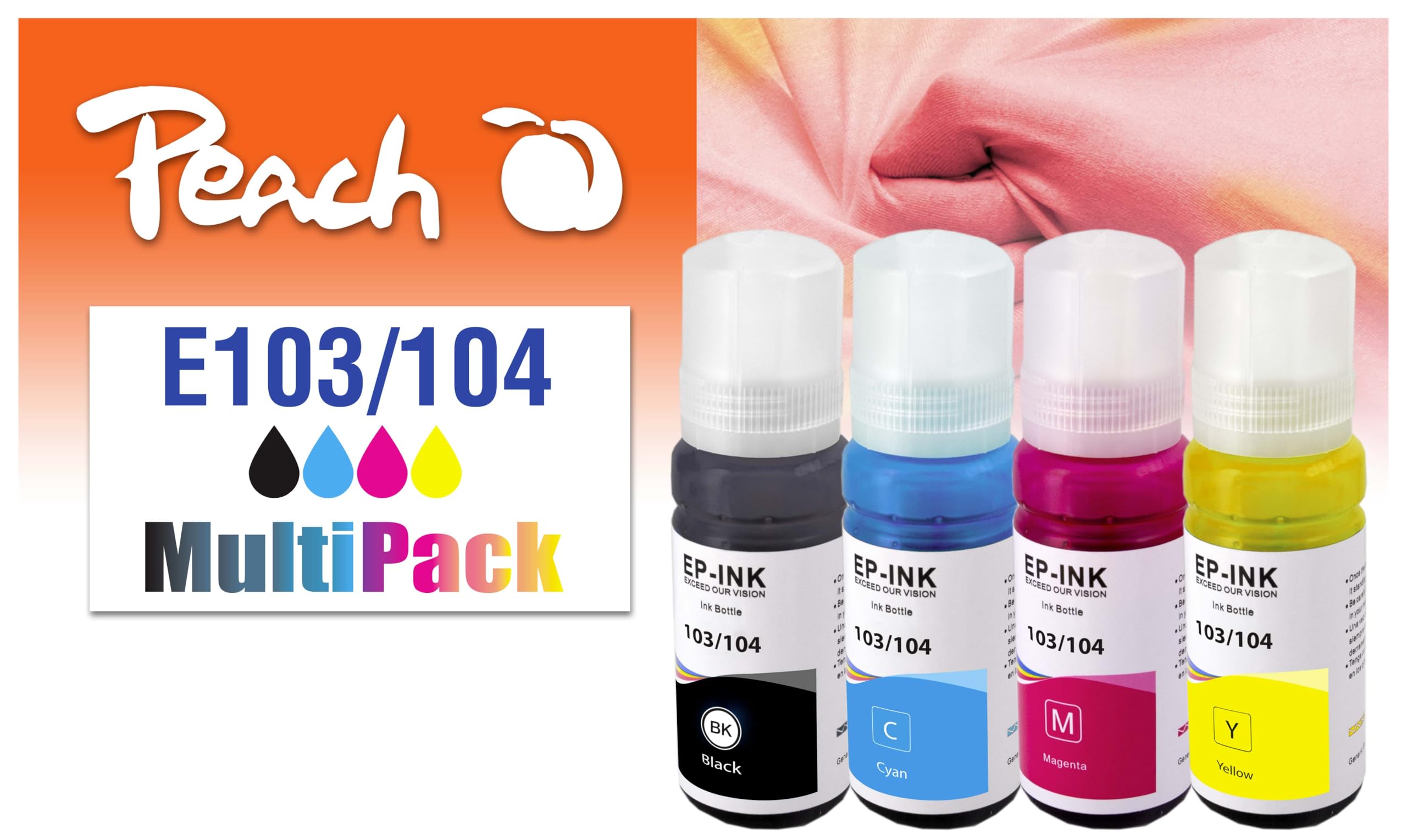Peach Zestaw tuszy Epson 103/104 MultiPack CMYK