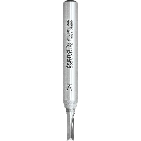 Fraise à Rainurer En Carbure De Tungstène Trend CraftPro - 1/4" (6.3mm) - Pour Défonceuse, Idéale Menuiserie