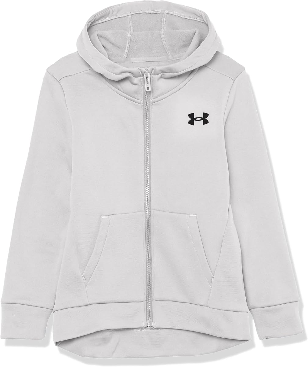 Under Armour Sudadera con capucha y cremallera completa para niñas Armour Fleece