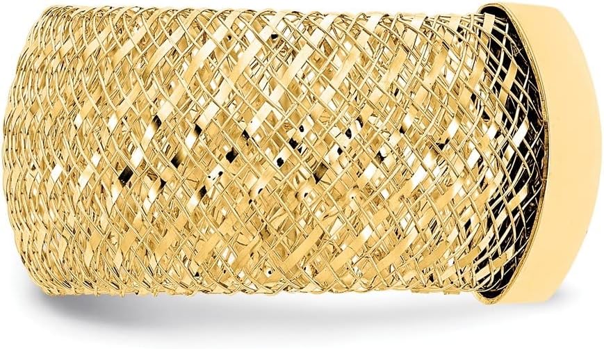 Diamond2Deal 14k Yellow Gold Stretch Ring - Image 4