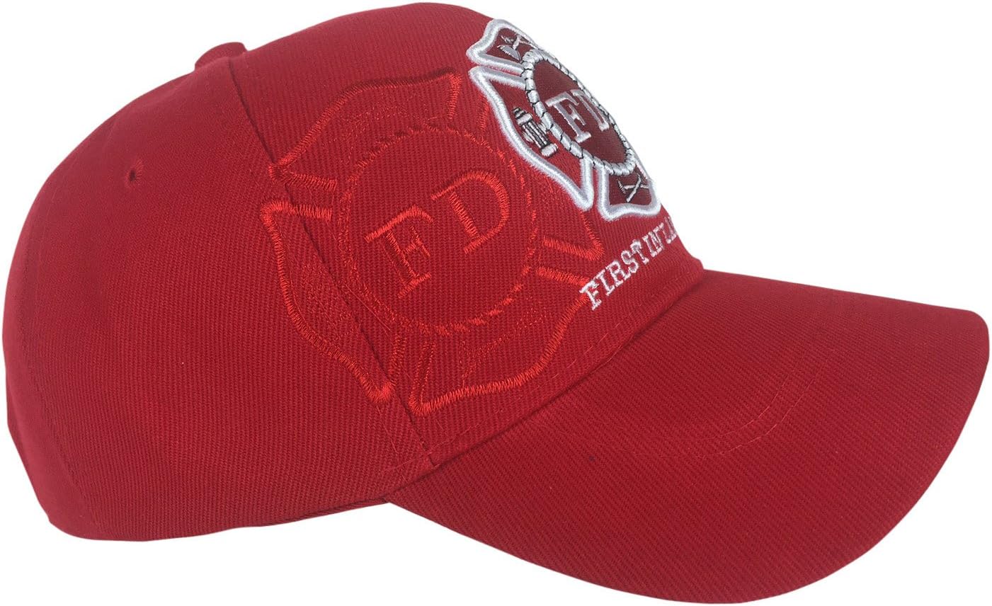 Fire Department First in Last Out Cap - Firefighter Gift - Embroidered Hat - Image 3