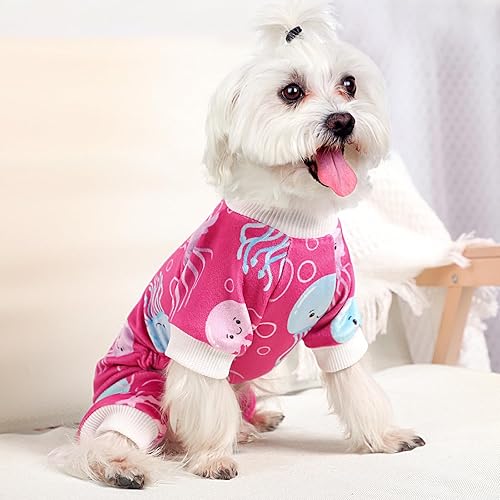 Miniatura 7 de Ropa de otoño para perro, pijamas para perros pequeños, niñas y niños, súper suave, lindo suéter para perro, pijama de invierno cálido para