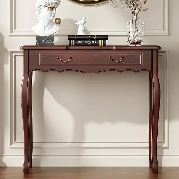 Retro Walnut Console with Storage