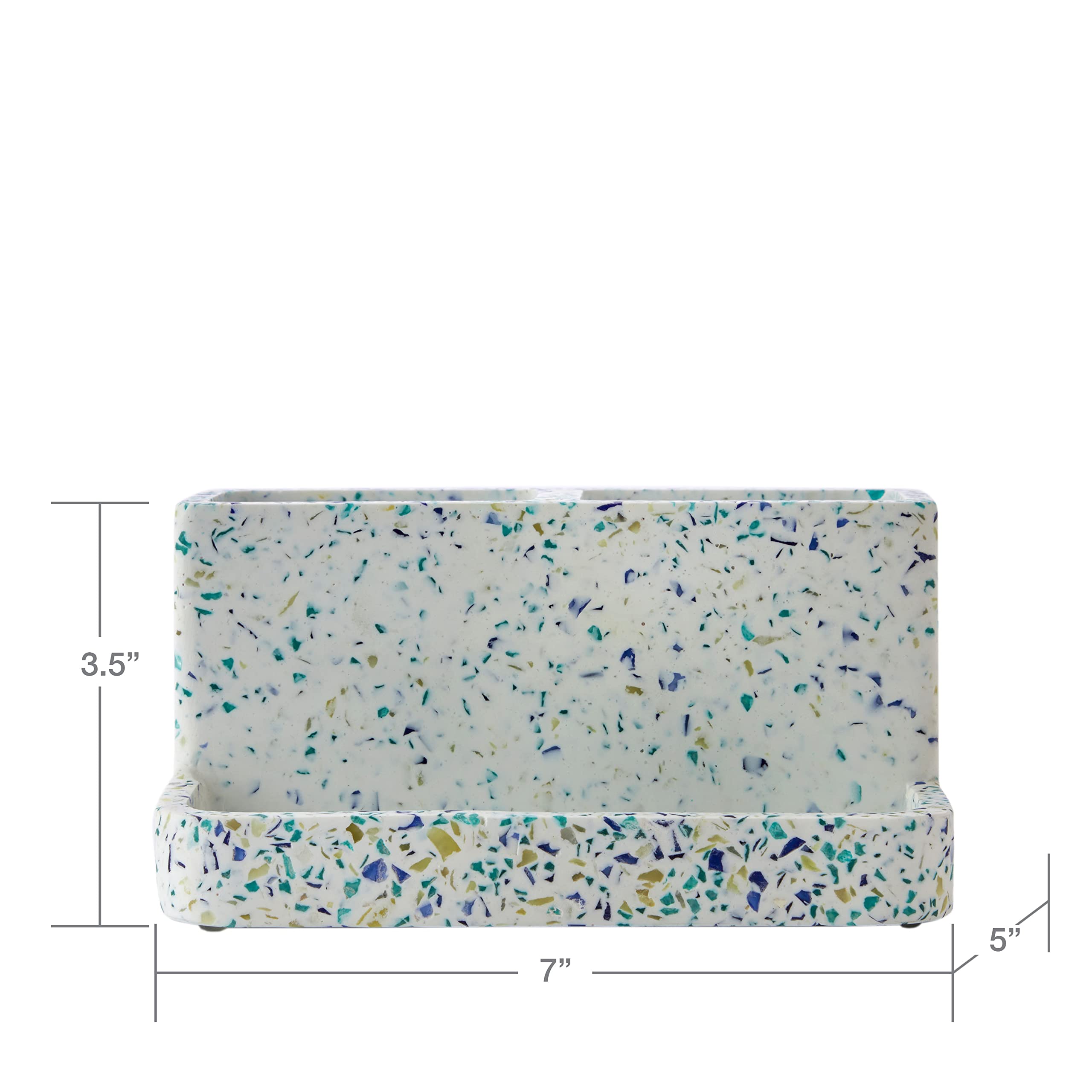 SKL Home por Saturday Knight Ltd. Soporte para Cepillo de Dientes de terrazo Moteado, Multicolor