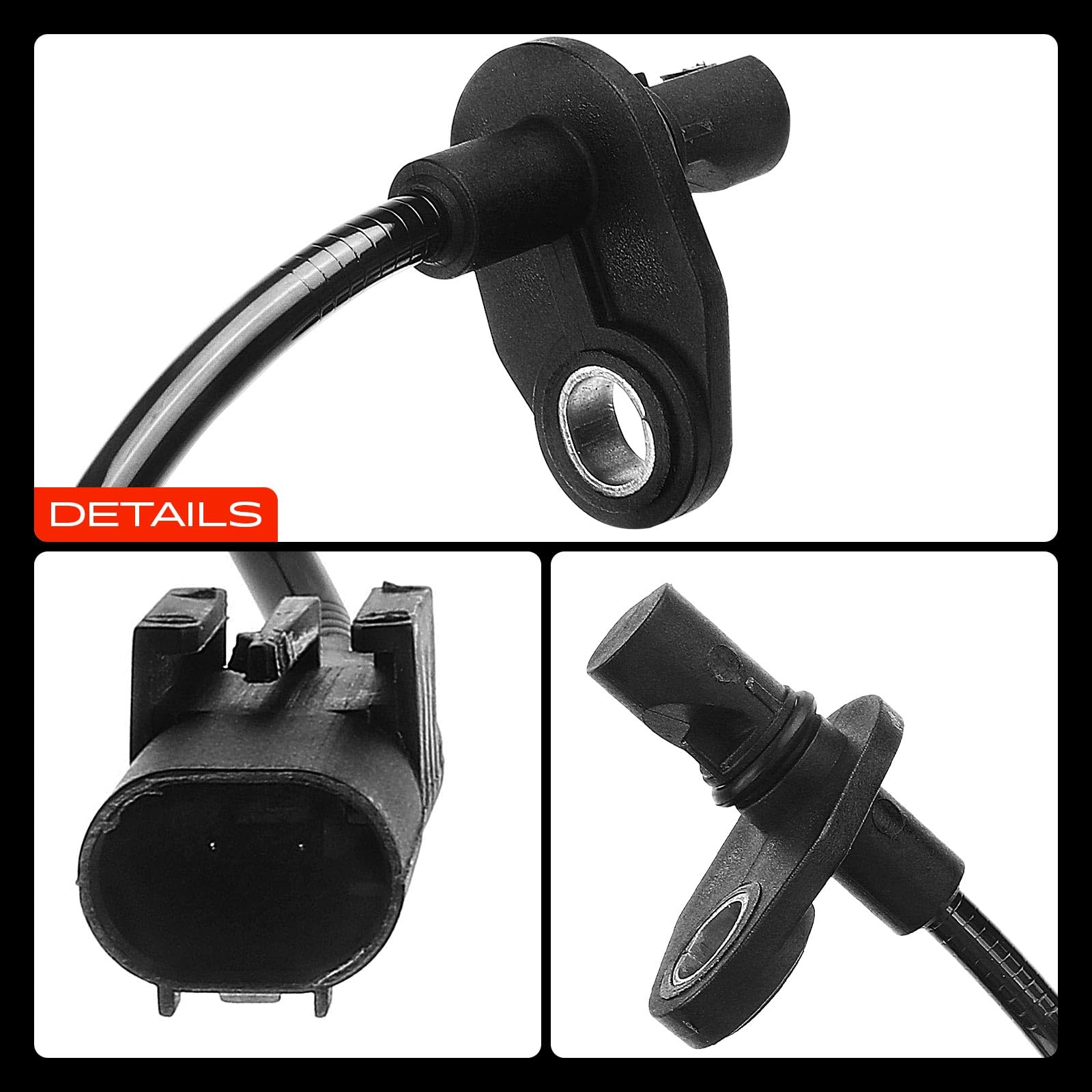 Frankberg Capteur ABS de vitesse de roue arrière gauche 9065404117 | Compatible avec: Sprinter 3-T Box B906, Sprinter 35-T plateau/châssis B906, Sprinter 35-T Boîte B906, Artisan 30-50