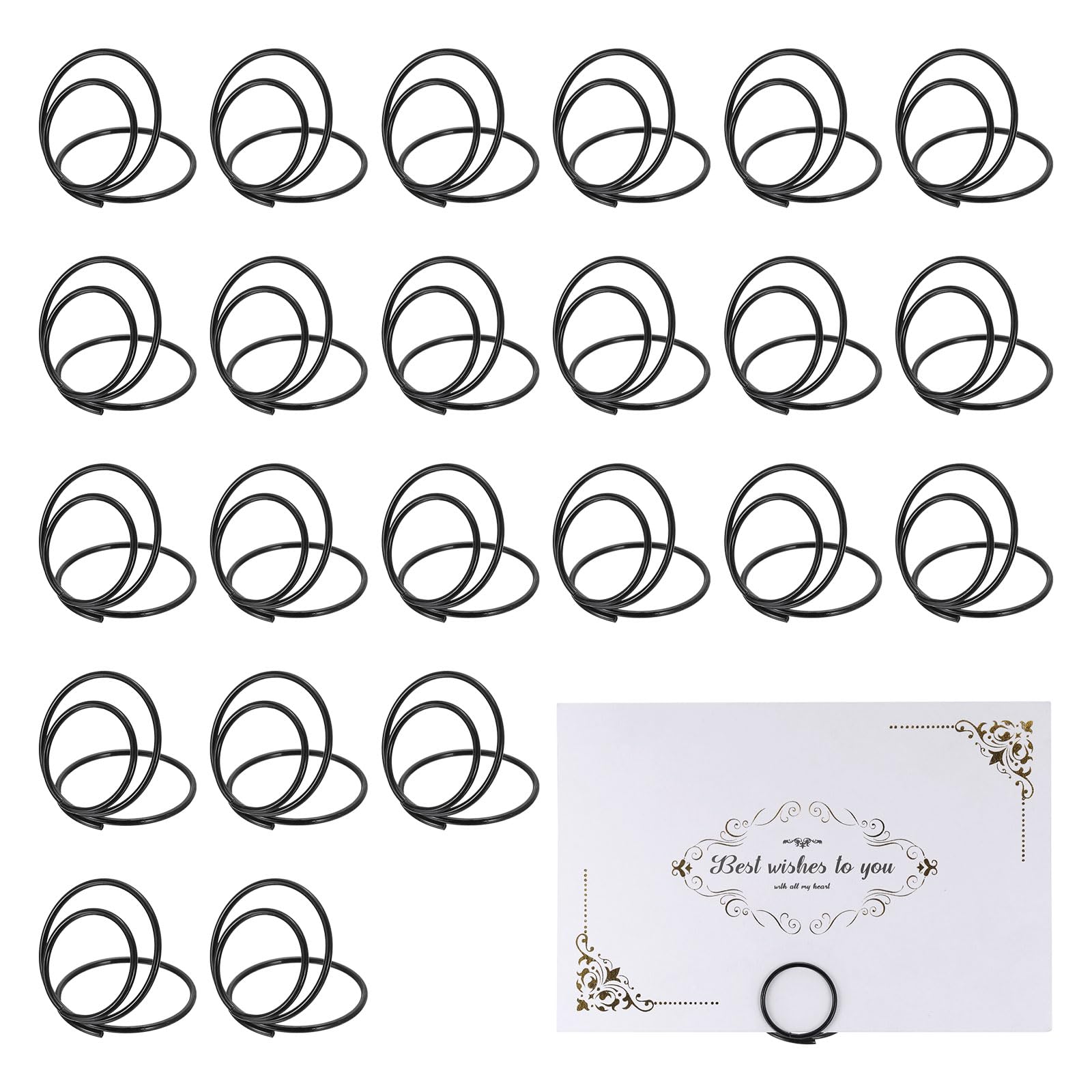 Mini porte-cartes ronds anti-chute pour étiquettes de buffet
