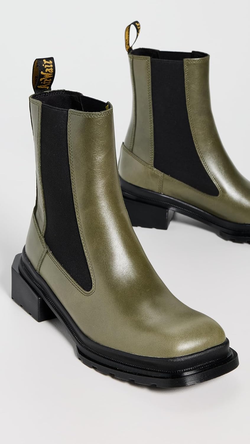 Dr. Martens Women's Maybole Chelsea Olive Green Eclipse - Image 4