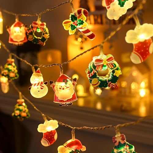 LOLStar Christmas String Lights, 20 LED Xmas Fairy Lights for