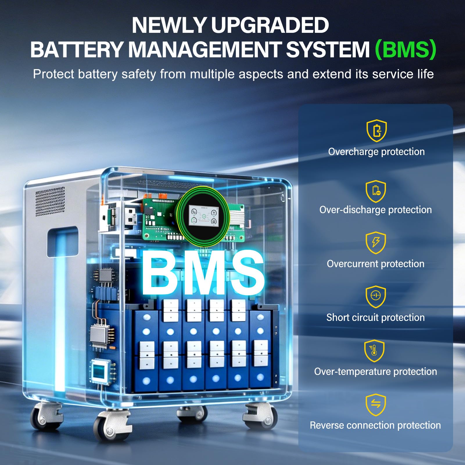 DATOUBOSS Batteria Litio LiFePO4 48V 314Ah 16,07kWh All-in-One con Inverter Solare Ibrido 6000W 48V, Ingresso Fotovoltaico 9000W, 8000+ Cicli, Sistema di Accumulo Energia Solare Plug & Play