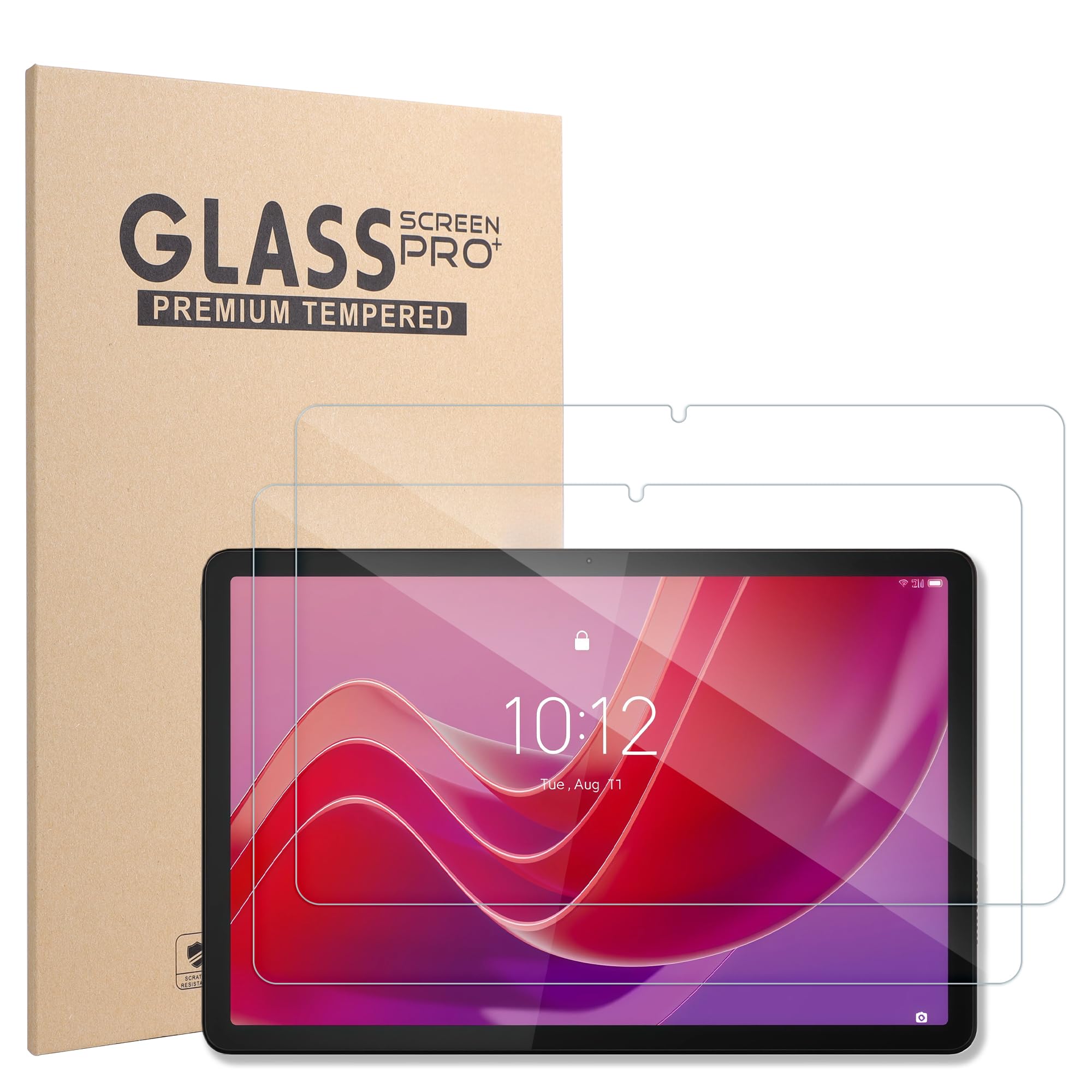 Xahpower 2 Pezzi Pellicola Protettiva per Lenovo Idea Tab 11 Pollici 2025/ Tab M11 11 Pollici 2024/ Tab K11 e K11e 11" 2024, Durezza 9H, Anti Graffio, Protezioni Schermo in Vetro Temperato