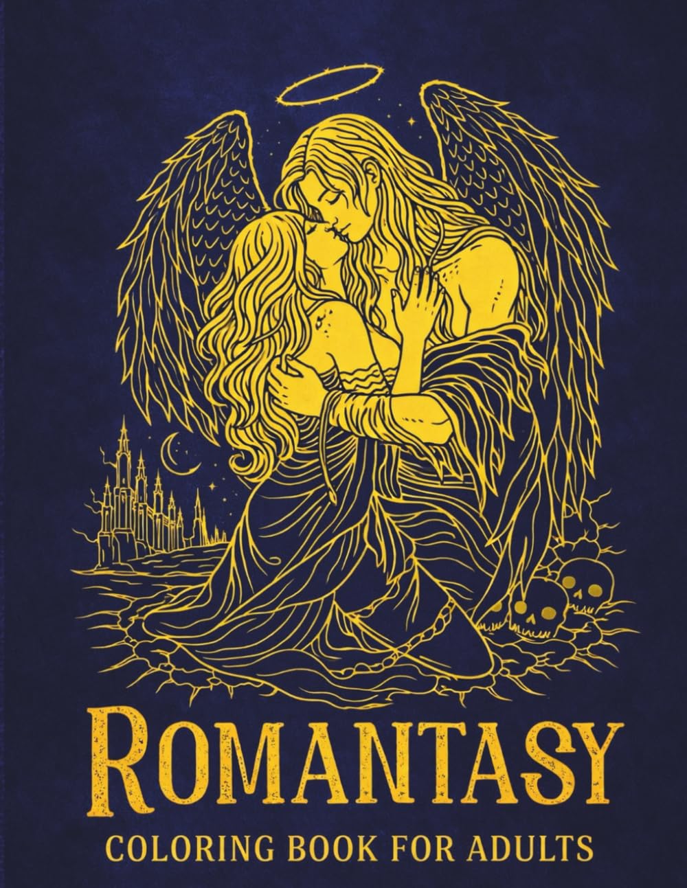 Romantasy Coloring Book for Adults: 50 Gothic Fantasy Romance Coloring Pages