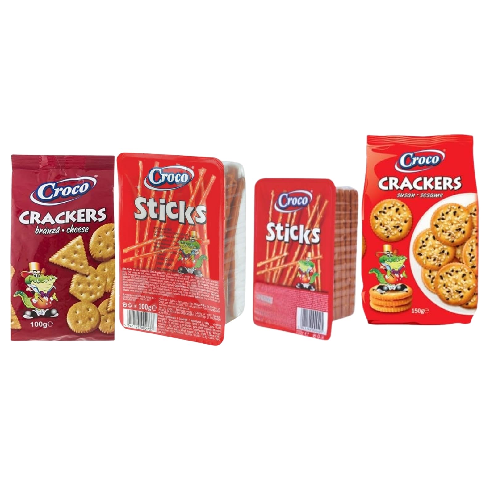 Salted Sticks and Cheese Crackers Crackersbage, Pretzels, 100gm Each Set of 2 and Snacks Sticks & Crackers Combo, Salted Sticks 100G and Brezel Crackers Sesame-150G (Pack of 2) Combo Pack-picture-10