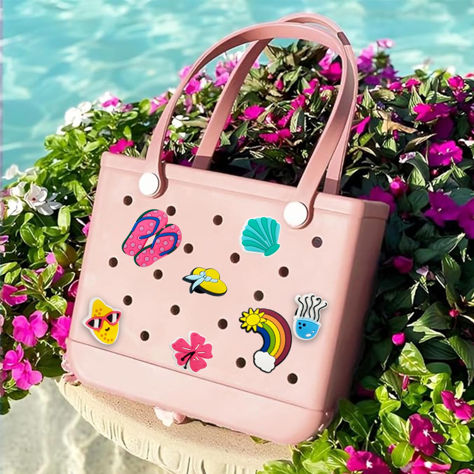 Borg Accesorios Colgantes para Bolsa de Playa 10 Unidades Goma Resina