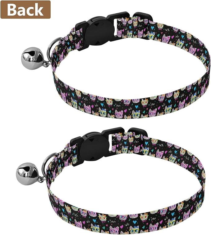 Collar para Gato y Perro Pequeño con Campana, Ajustable, 2 Pack miniatura 3