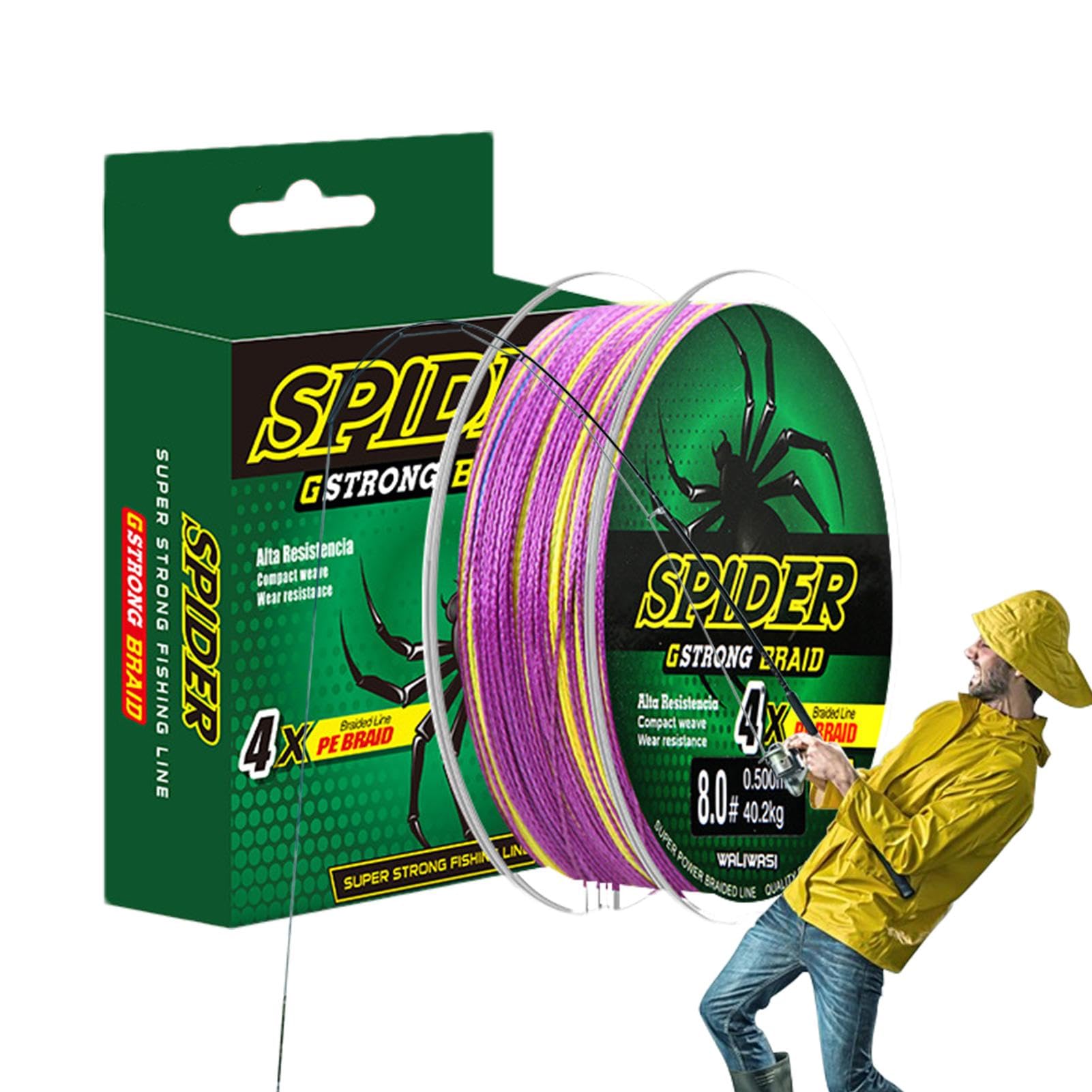 Fil De Pêche Tressé 100 M – Polyéthylène Haute Résistance – Eau Douce Et Salée – Coupe Rapide Pour Bar, Brochet – Jaune, Gris, Vert, Coloré