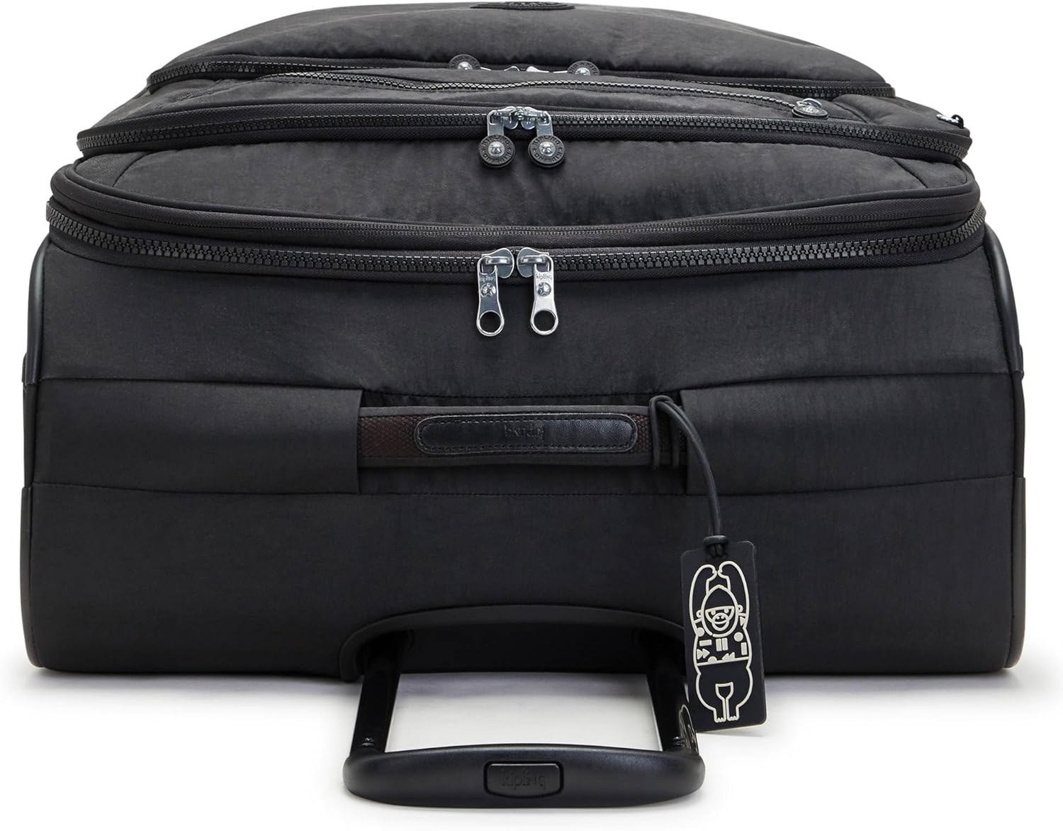 Kipling New Youri Spin Large 4 Wheeled Rolling Luggage Black Noir