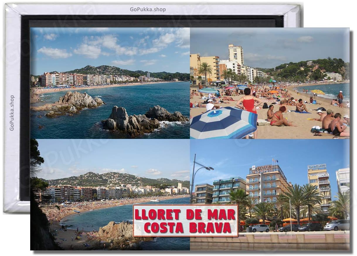 GoPukka Lloret De Mar Costa Brava Spain - Souvenir Fridge Magnet (Standard: 70x45mm)