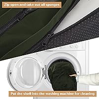 Vista 201 de Comfort Expression - Cama ortopédica para perros extragrandes, 53 x 42 pulgadas, cama impermeable y de apoyo de espuma con cojines removibles