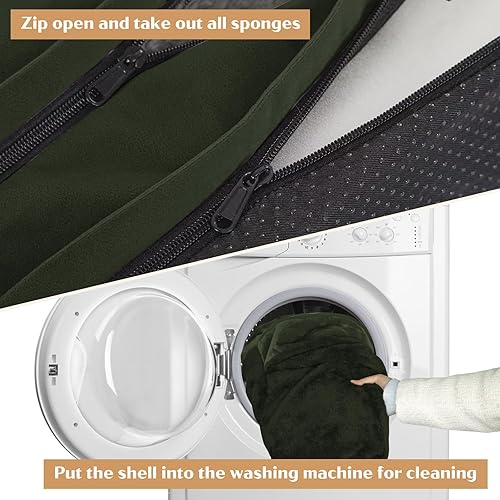 Miniatura 201 de Comfort Expression - Cama ortopédica para perros extragrandes, 53 x 42 pulgadas, cama impermeable y de apoyo de espuma con cojines removibles, con