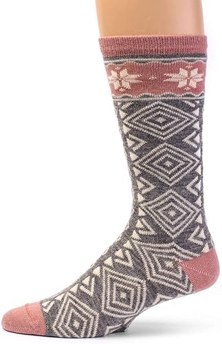 WARRIOR ALPACA SOCKS - Calcetines gruesos de lana de alpaca para hombres y mujeres - Acogedores, suaves, cálidos e hipoalergénicos, 1 par