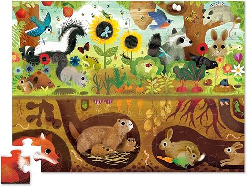 Miniatura 2 de Crocodile Creek Rompecabezas de suelo de 48 piezas de Above + Below - Divertido rompecabezas de suelo para niños de 4 a 8 años - Descubrimiento de