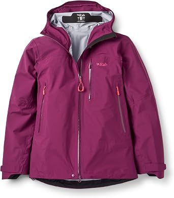 Rab Womens Firewall Mountain Jacket - Lightweight Waterproof Hooded Coat for Climbing & Hiking